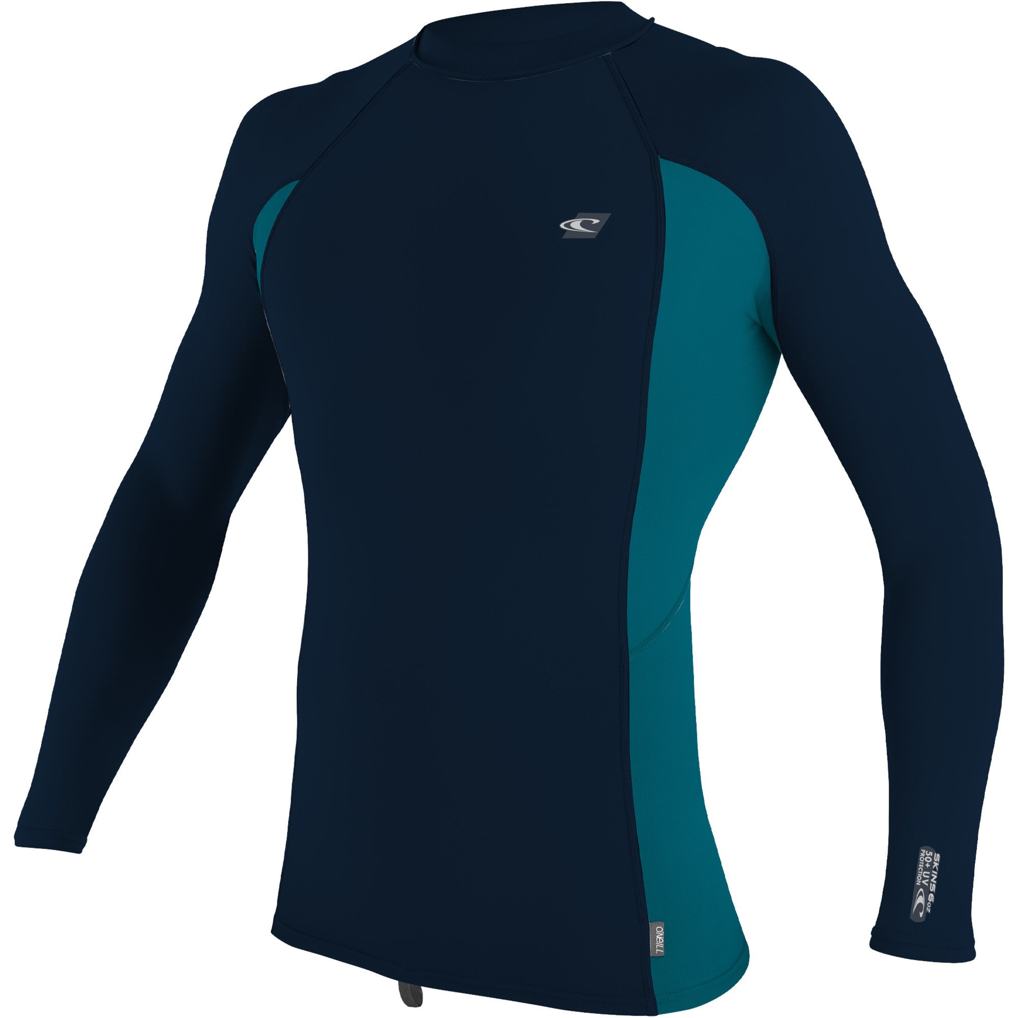 2022 O'Neill Mens Premium Skins Long Sleeve Rash Vest 4170B Abyss / Tide Pool Wetsuit Outlet